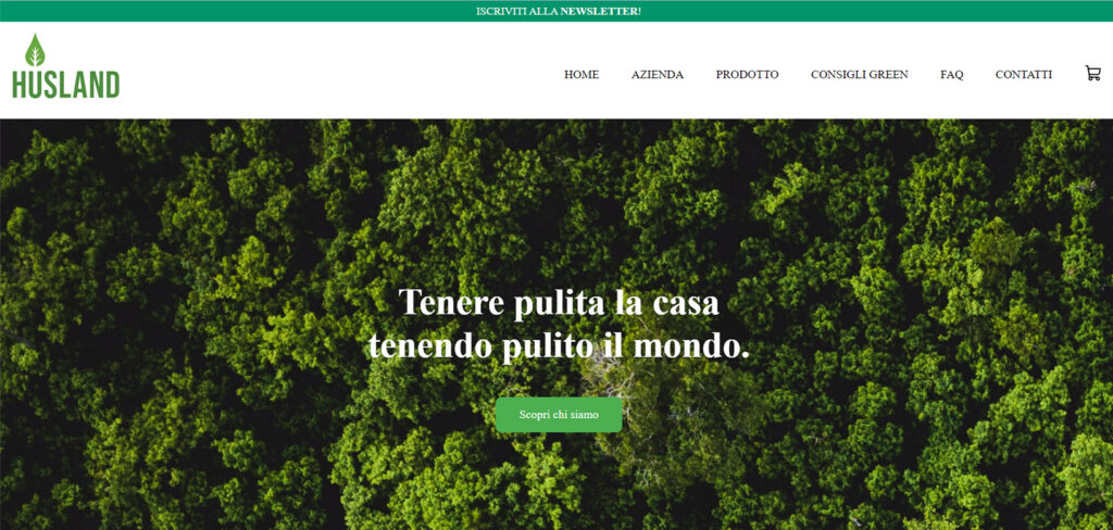 Homepage sito Husland